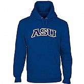 Men's Angelo State Rams Arch Name Pullover Hoodie - Royal Blue,baseball caps,new era cap wholesale,wholesale hats